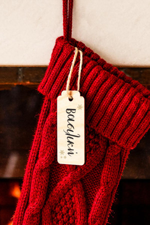 Χριστουγεννιάτικη Κάλτσα Αγ. Βασίλη, Santa Stocking Red