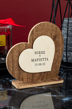 Heart Deco, Επιτραπέζιο Διακοσμητικό Δώρο για Ζευγάρι