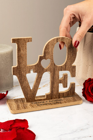 Love, Επιτραπέζιο Διακοσμητικό Δώρο για Ζευγάρι