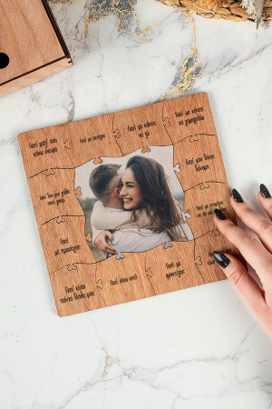 Love Photo, Ξύλινο Παζλ με Φωτογραφία