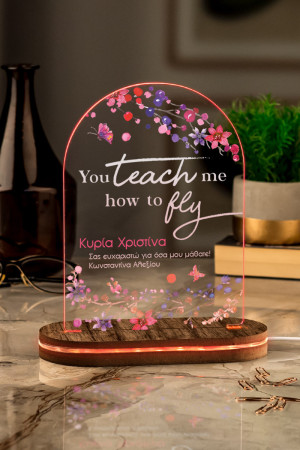 Επιτραπέζιο Φωτιστικό Led, Δώρο για Δασκάλα, Teach To Fly