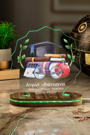 Επιτραπέζιο Φωτιστικό Led, Δώρο για Δασκάλα, Graduation Day