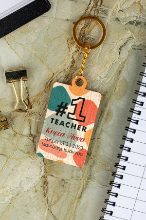 Μπρελόκ Κλειδιών για Δασκάλα, Number One Teacher