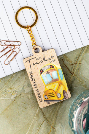 Μπρελόκ Κλειδιών για Δάσκαλο, School Bus