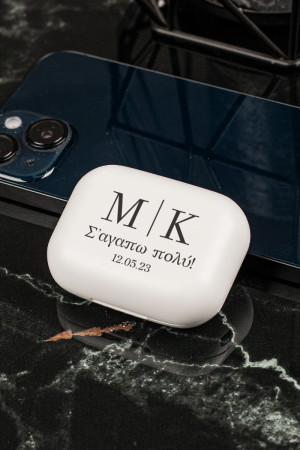 Earbud Bluetooth Handsfree Ακουστικά με Θήκη Φόρτισης & Σχέδιο Love Letters