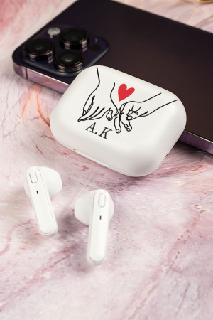 Earbud Bluetooth Handsfree Ακουστικά με Θήκη Φόρτισης & Σχέδιο Our Promise
