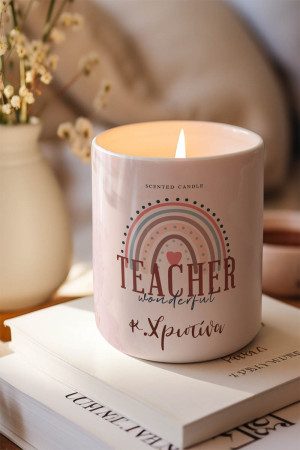 Αρωματικό Κερί, Χειροποίητο με Άρωμα Vanilla Cream, My Teacher