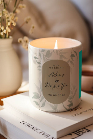 Αρωματικό Κερί, Χειροποίητο με Άρωμα Vanilla Cream, Married