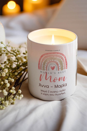 Αρωματικό Κερί, Χειροποίητο με Άρωμα Vanilla Cream, Best Mom