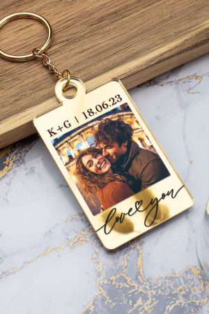 Μπρελόκ Κλειδιών Golden Mirror με Σχέδιο Our Memories