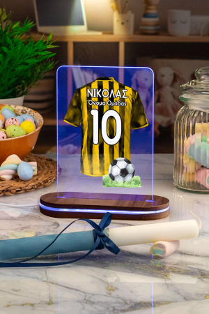 Φωτιστικό Led με Premium Λαμπάδα και Σχέδιο Κίτρινη Φανέλα