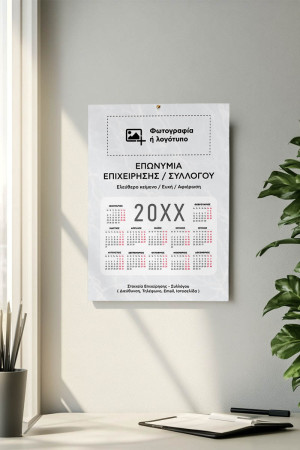Ημερολόγιο με Φωτογραφία για Συλλόγους & Επιχειρήσεις