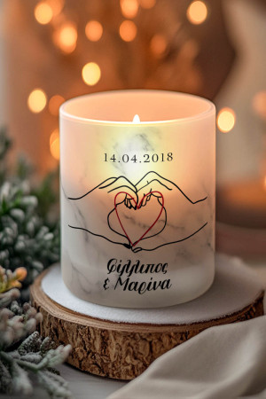 Χειροποίητο Αρωματικό Κερί Vanilla, Δώρο για Ζευγάρια