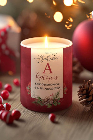 Προσωποποιημένο Αρωματικό Κερί Vanilla, Δώρο Χριστουγέννων