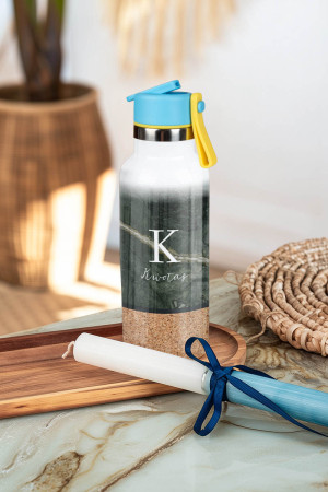 Θερμός με Καλαμάκι σε Σχέδιο Elegant Design & Premium Λαμπάδα