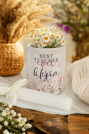 Κασπώ με Flower Design & Λαμπάδα, Δώρο για Δασκάλους