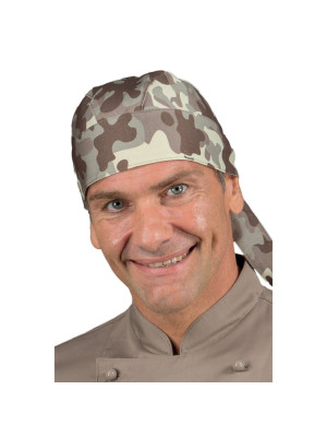Isacco Bandana unisexe Camouflage 15 marron 100% Coton