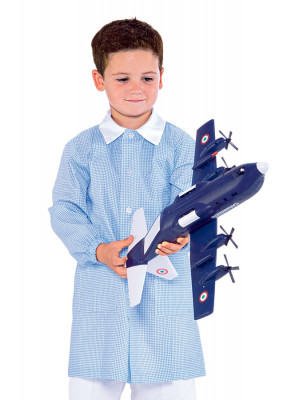 Isacco Blouse d'écolier bleue ciel pour Enfant
