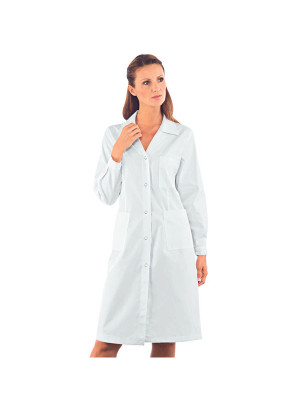 Isacco Blouse Médicale Femme Boutons Pression Blanc