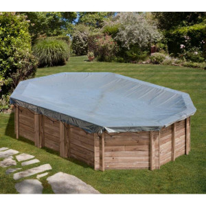 GRE Bâche hiver piscine Sunbay Safran 637 x 412 cm