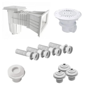 Astral Kit pièces à sceller piscine 8x4m béton/liner