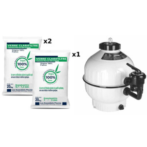 Astral Pack Cantabric Side 6m3/h 400mm + Verre filtrant