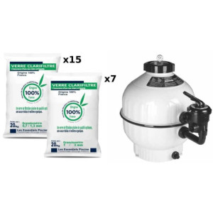 Astral Pack Cantabric Side 30m3/h 900mm + Verre filtrant