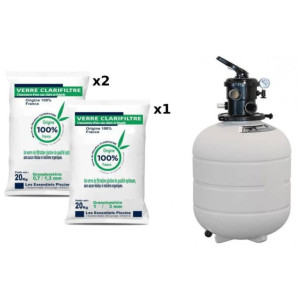 Astral Pack Millenium Top 7m3/h 430mm + Verre filtrant