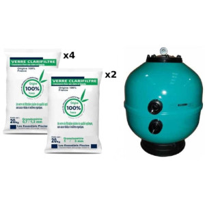 Astral Pack Vesubio 600mm 14m3/h + Verre éco-filtrant
