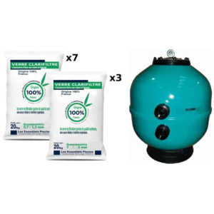 Astral Pack Vesubio 750mm 22m3/h + Verre éco-filtrant