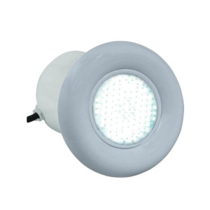 MYPISCINE Projecteur LED 252 RVB avec enjoliveur gris clair