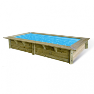 Piscine Ubbink bois Azura - 200 x 350 x H 71 cm (Filtre à cartouche)