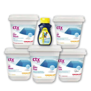 CTX Kit de démarrage au chlore pour piscine