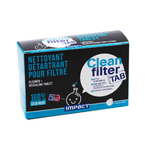 Impact Nettoyant détartrant pour filtre Clean Filter Tab - Pastilles 18g