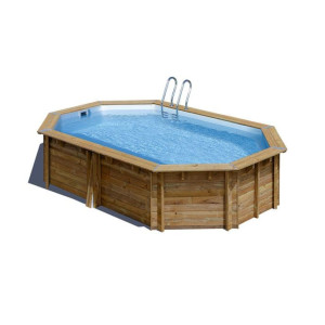 Piscine Gre bois Vermela - 672 x 472 x H 146 cm (Filtre à sable)