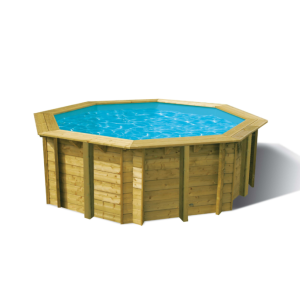 Piscine Ubbink bois Sunwater - Ø 360 x H 120 cm (Filtre à sable)