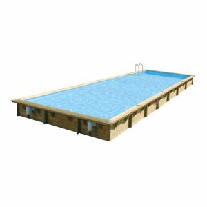 Piscine Ubbink bois Linéa - 1100 x 500 x H 140 cm (Filtre à sable) -