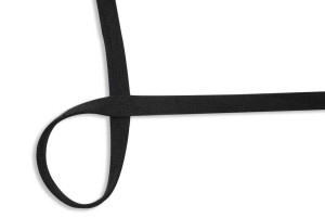 Flachkordel Baumwolle Kordel Meterware 580 - schwarz