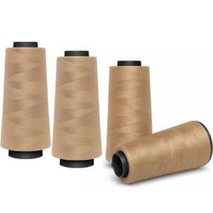 4 ROLLEN - Nähmit Overlockgarn - Coverlock Garn 1500m 573 - beige