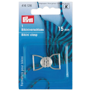 PRYM Bikini- und Gürtelverschluss MET 15 mm silberfarbig