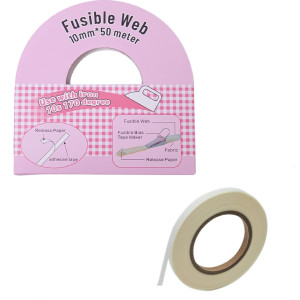 Nähmit Saumvlies mit Trägerpapier 10mm x 50m Rolle - BÜGELFOLIE
