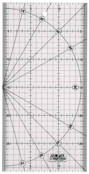 OLFA 15x30cm Patchworklineal - Quiltlineal