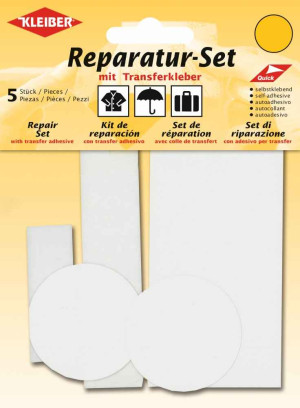Kleiber Reparatur Set Nylon Flicken selbstklebend 501 - weiss
