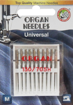 Organ Nähmaschinennadeln Flachkolben 10 Nadeln 90er Stärke
