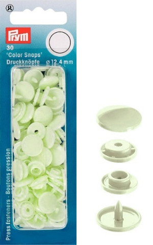 PRYM Color Snaps Druckknöpfe rund 12,4 mm perle