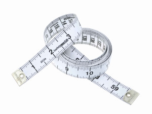 Maßband CEFES Weiss 150 cm / 60 inch