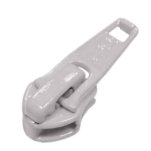 5C DA Reißverschluss Schieber 5mm 154 - silbergrau