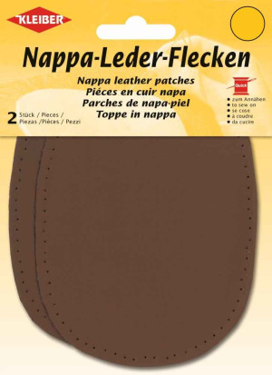 Kleiber Nappaleder Flicken 1 Paar verschiedene Farben echt Leder 570 - braun