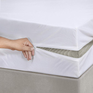 YKK Matratzenbezug - Reißverschluss teilbar 240cm weiss für Matratzenschoner