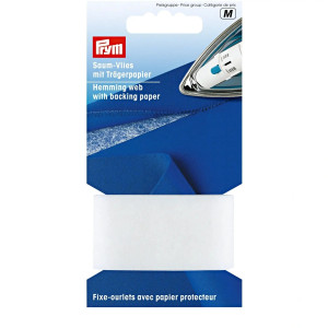 PRYM Saumvlies mit Trägerpapier zum Einbügeln 30 mm weiß